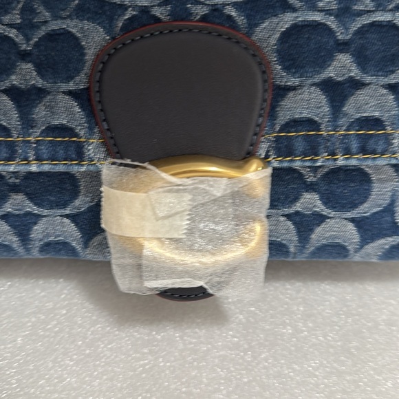 Coach Tabby Washed Denim b4/indigo Soft Shoulder Bag - Picture 14 of 15